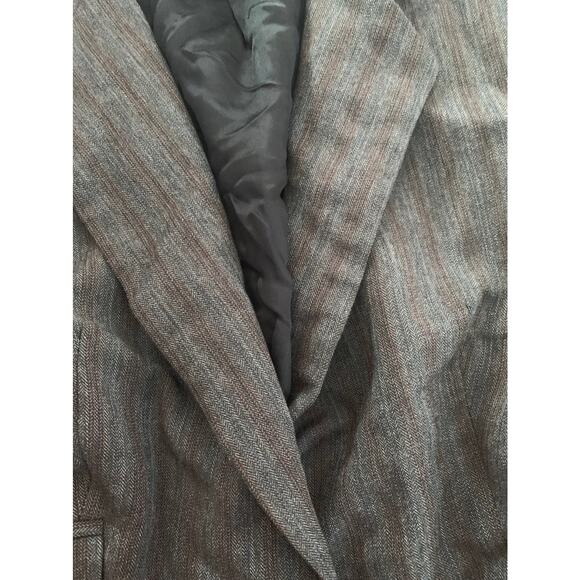 Zara Woman wool blend blazer jacket brown gold woman’s size 4 - Picture 4 of 8